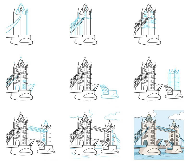 Desenhos de Ponte na Inglaterra