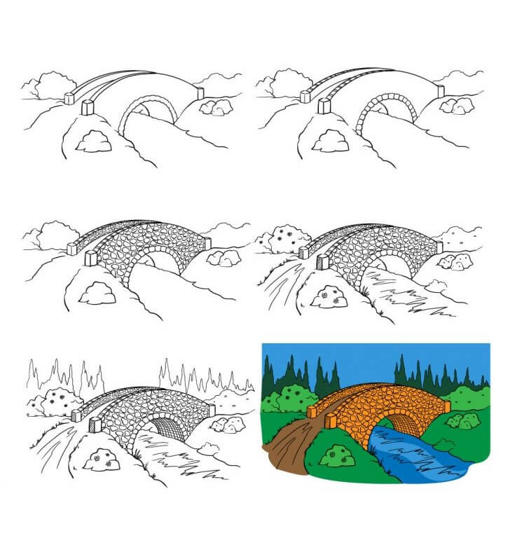Desenhos de Ponte pequena