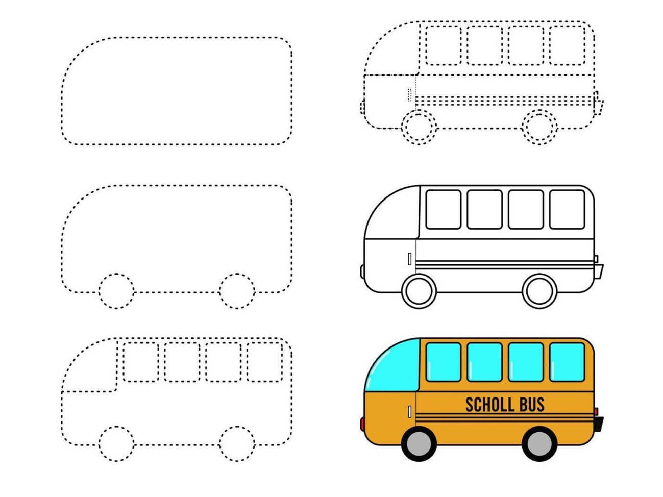 Desenhos de Rastreamento de ônibus