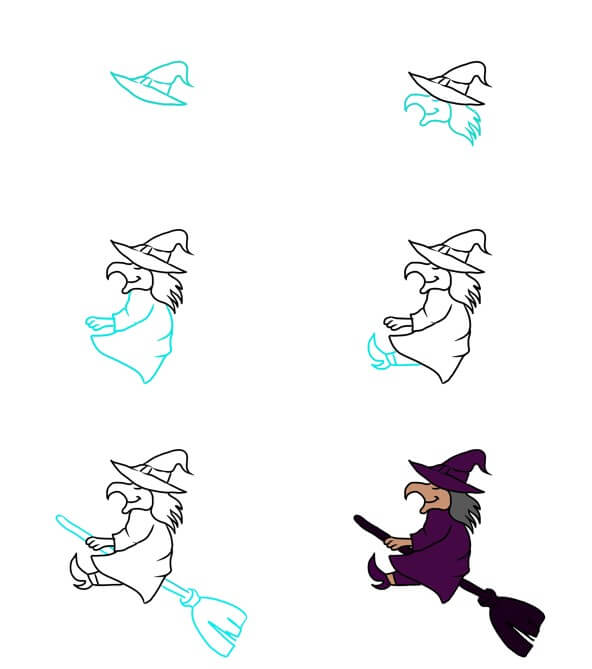 Desenhos de Relaxe com a bruxa