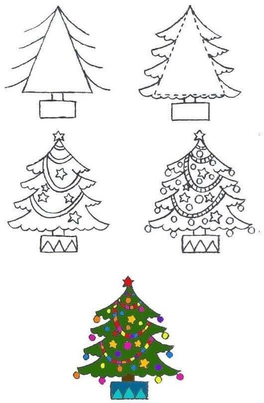 Desenhos de Árvore de Natal 10