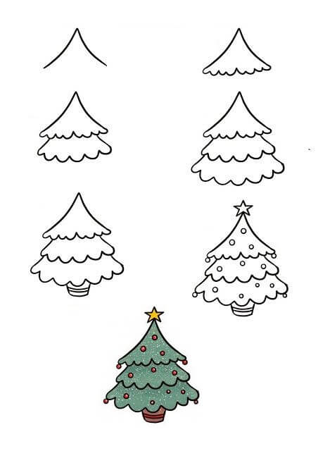 Desenhos de Árvore de Natal 2