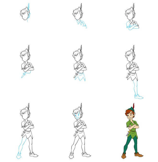 Desenhos de Sorriso de Peter Pan