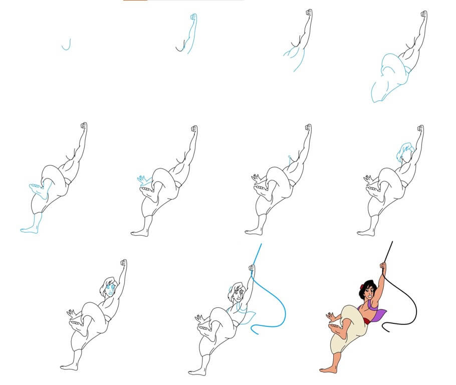 Desenhos de Ação de Aladdin