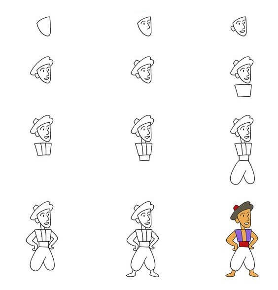 Desenhos de Aladdin para crianças