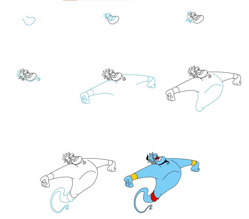 Desenhos de Alongamentos tipo gênio