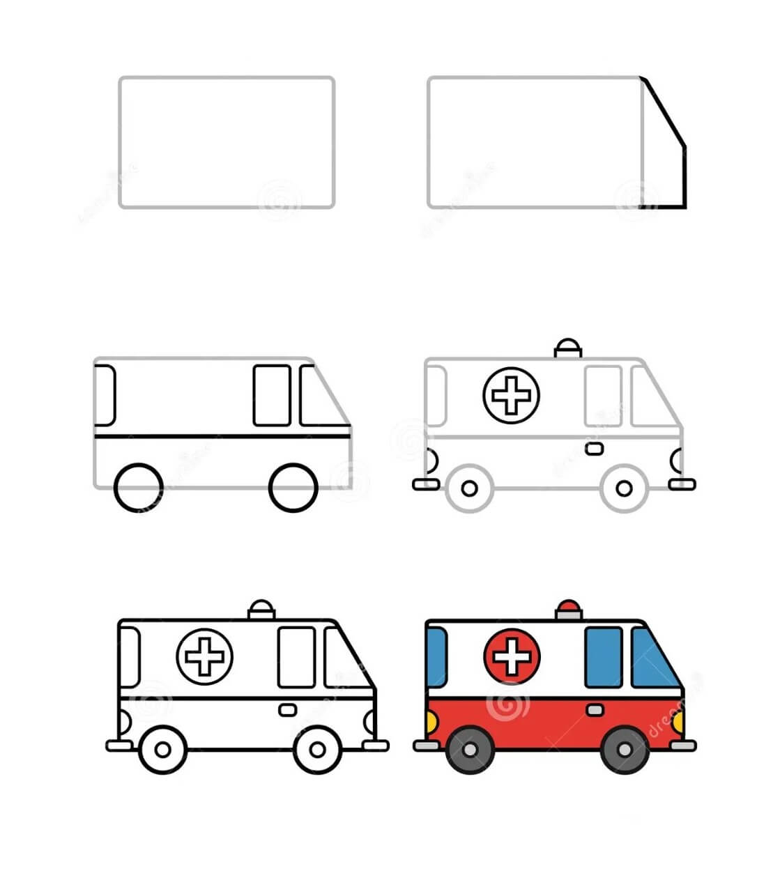 Desenhos de Ambulância gratuita