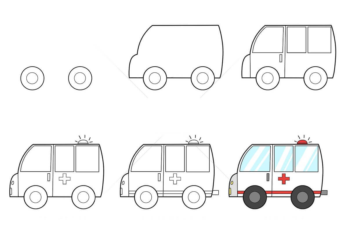 Desenhos de Ambulância imprimível
