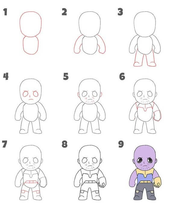Desenhos de Bebê Thanos
