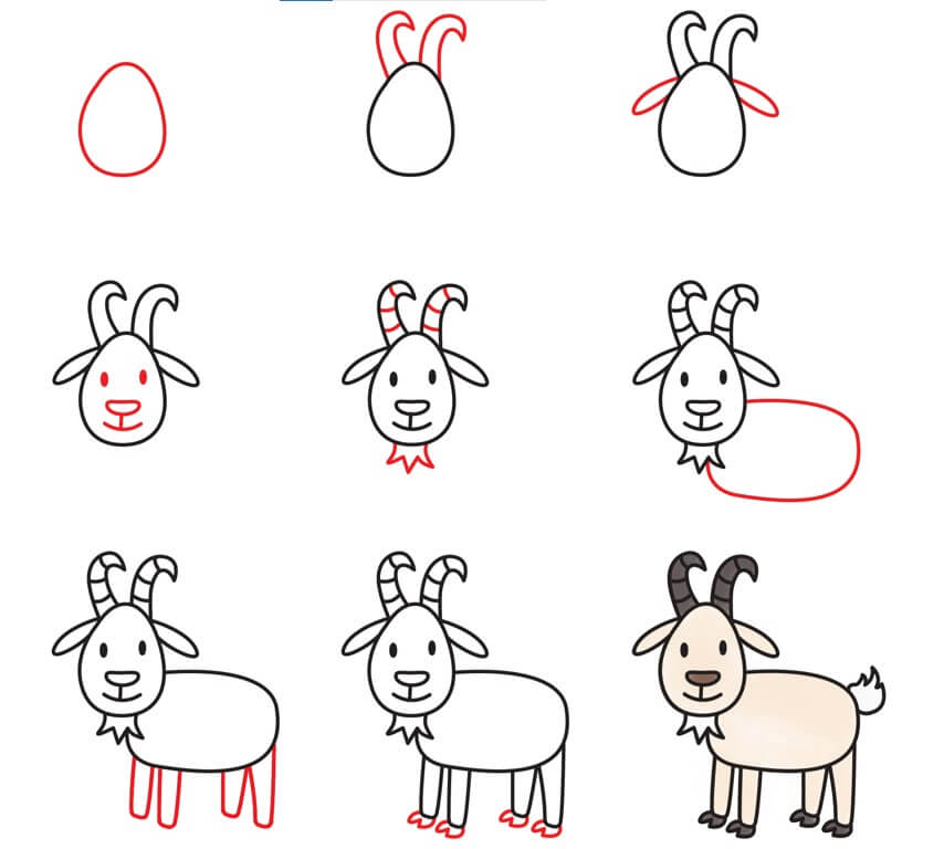 Desenhos de Cabra básica