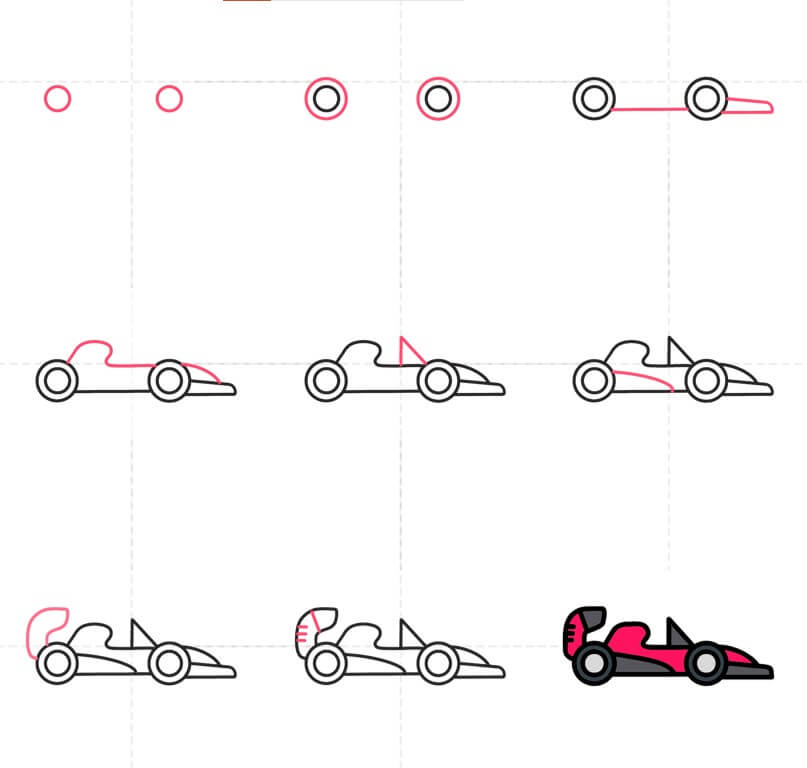 Desenhos de Carro de corrida F1 grátis