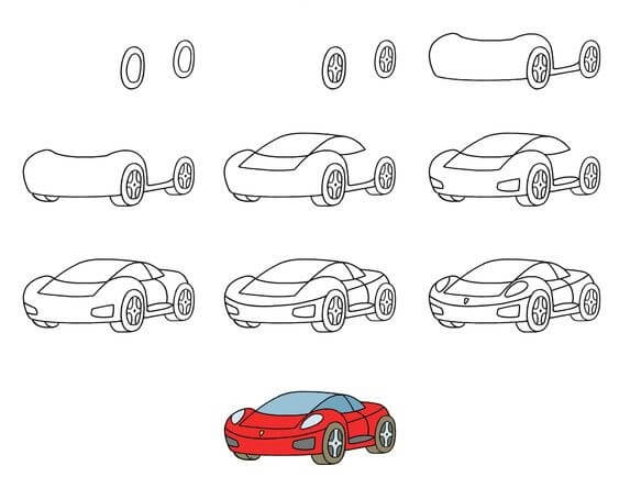Desenhos de Carro pequeno da Ferrari