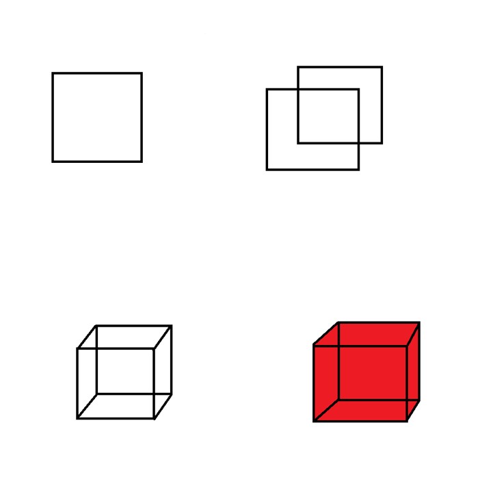 Desenhos de Cubo Básico
