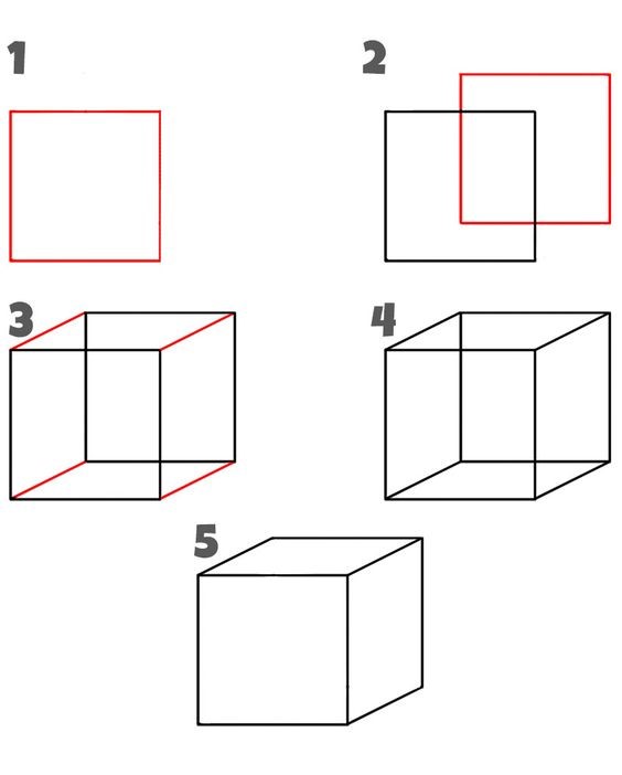 Desenhos de Cubo Estrutural