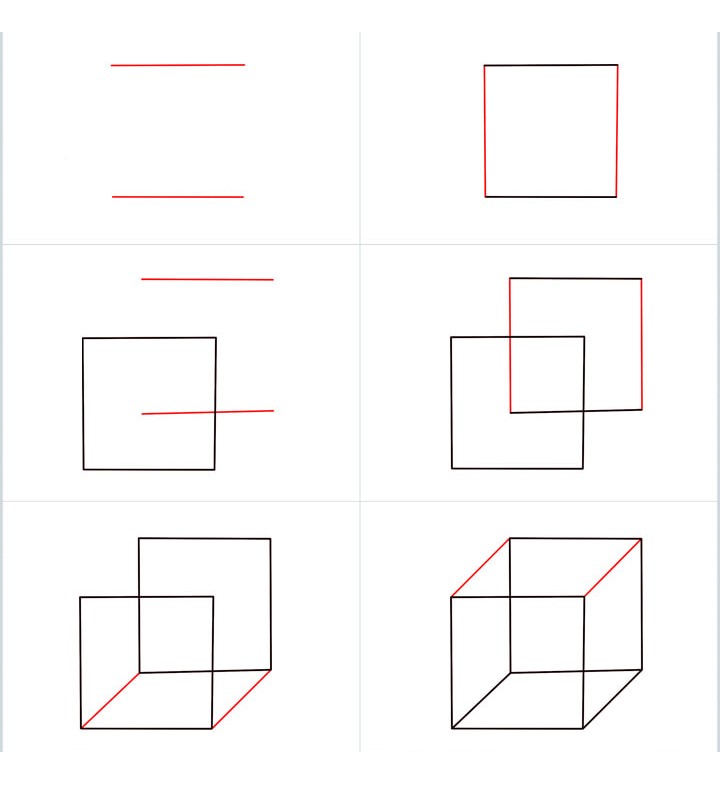Desenhos de Cubo Linear