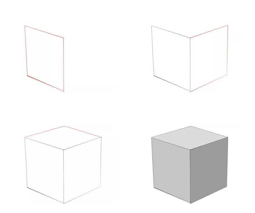 Desenhos de Cubo Minimalista