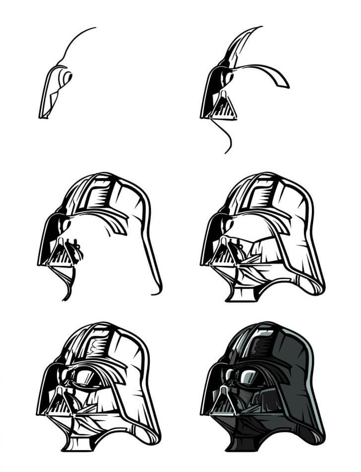 Desenhos de Darth vader head (3)
