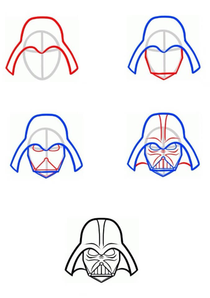 Desenhos de Darth vader head (6)