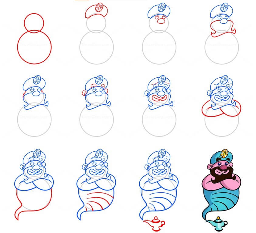 Desenhos de Detalhe do gênio