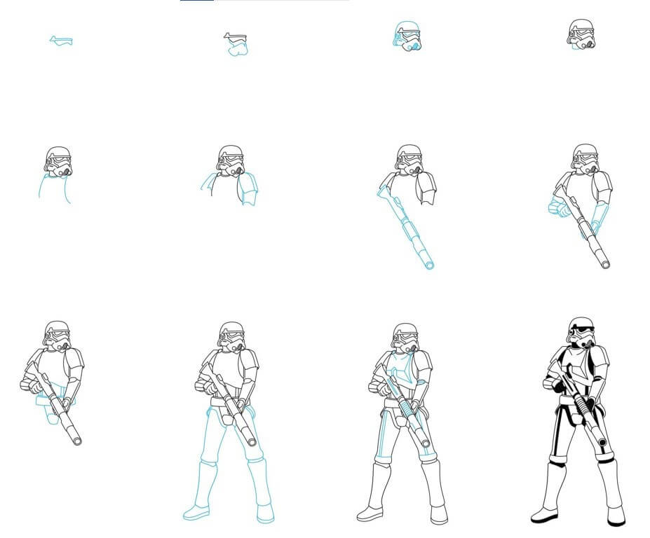 Desenhos de Estilo Stormtrooper