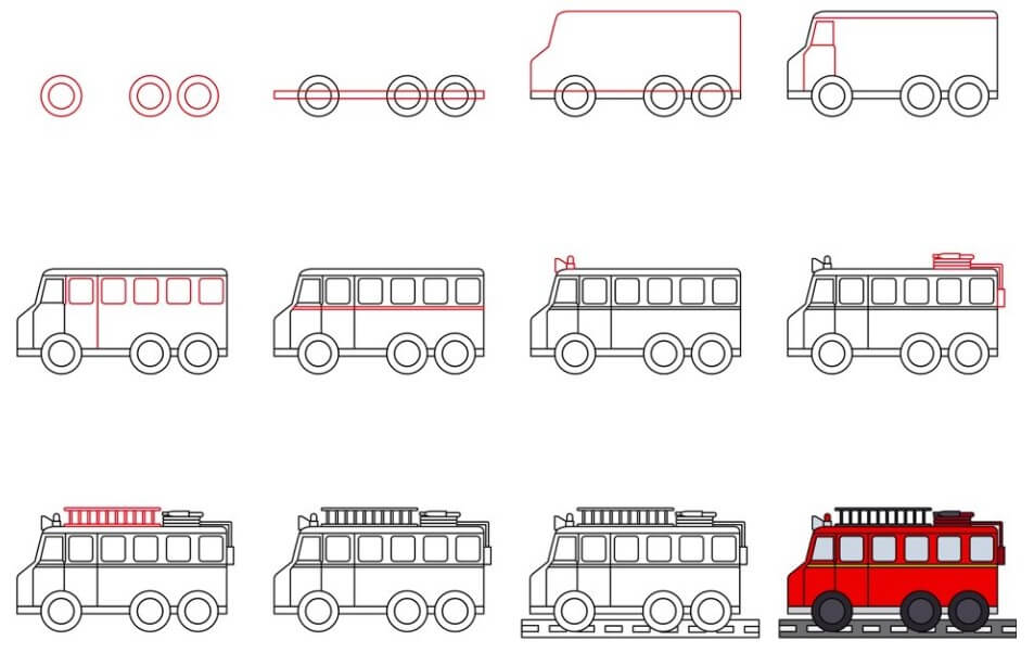 Desenhos de Fire truck idea (12)