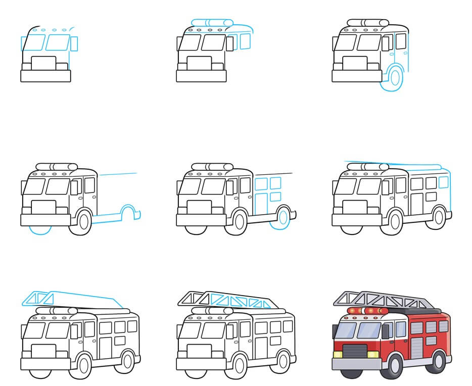 Desenhos de Fire truck idea (13)