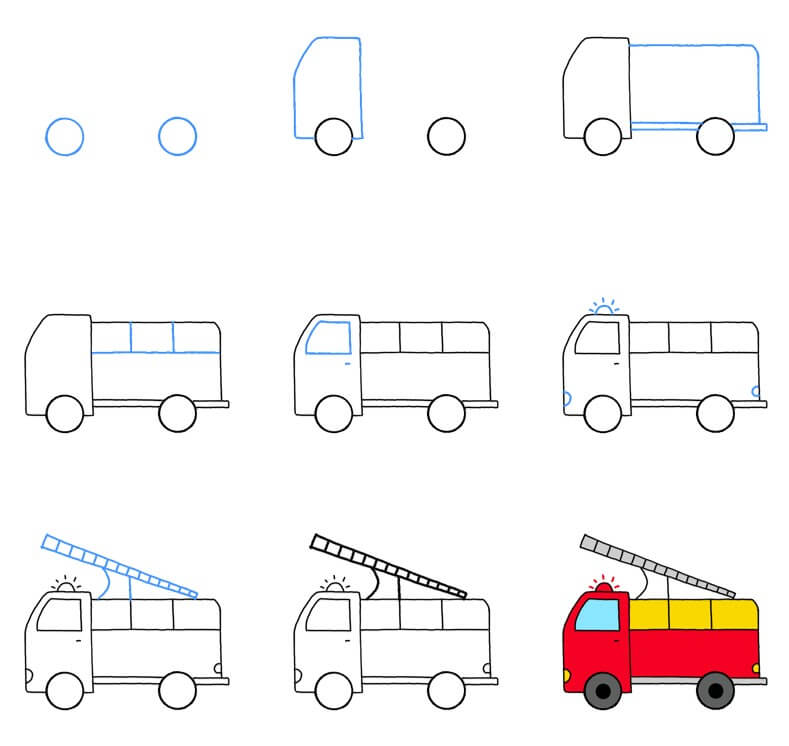 Desenhos de Fire truck idea (15)