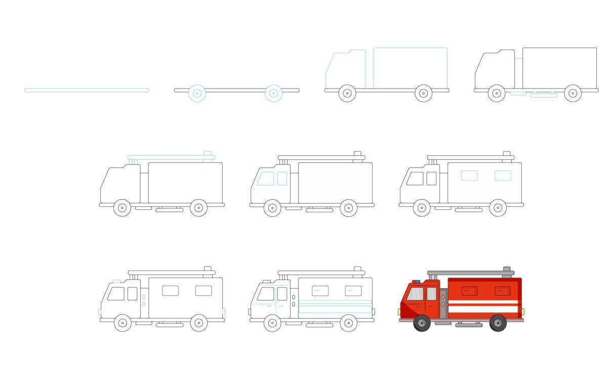 Desenhos de Fire truck idea (16)