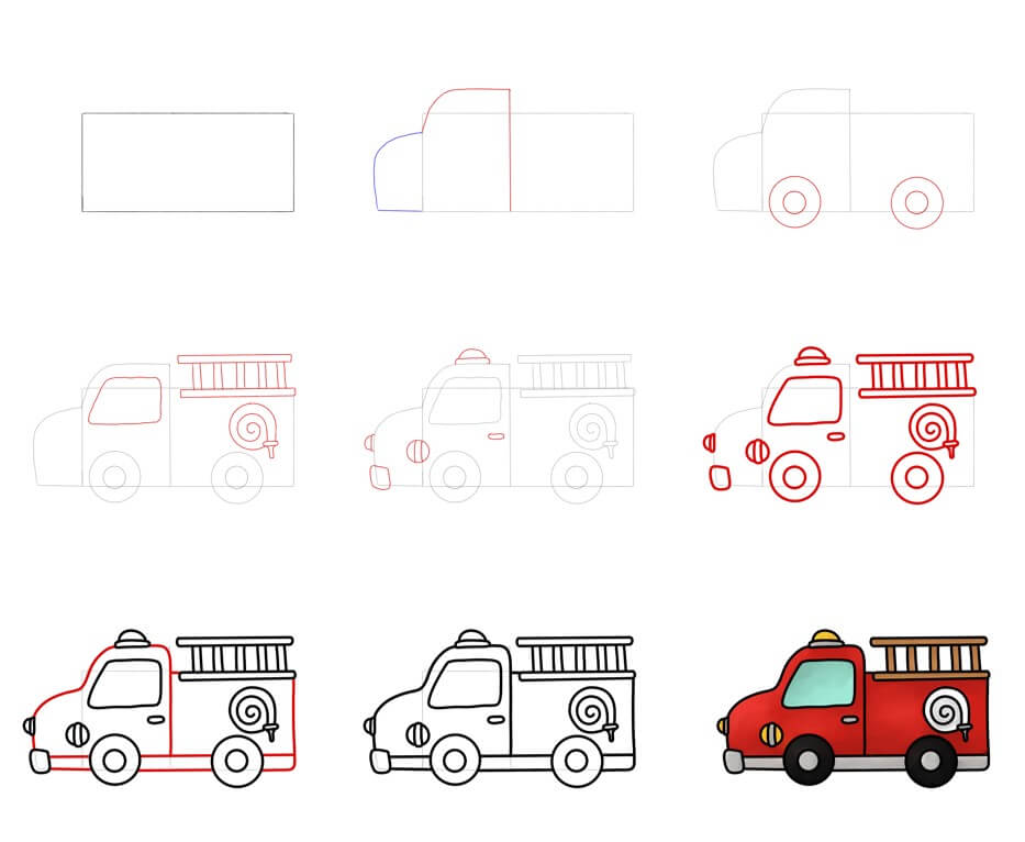 Desenhos de Fire truck idea (17)
