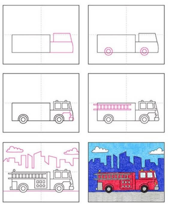 Desenhos de Fire truck idea (3)