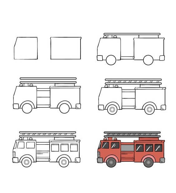Desenhos de Fire truck idea (4)