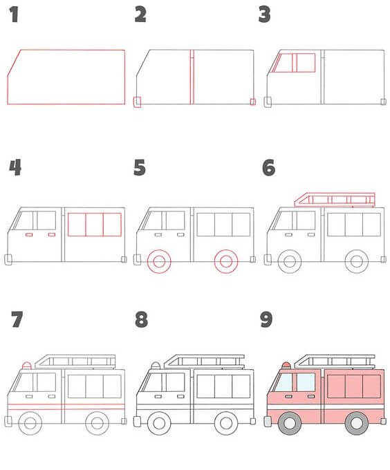 Desenhos de Fire truck idea (6)