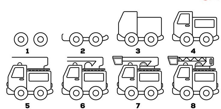 Desenhos de Fire truck idea (7)