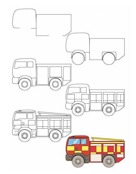 Desenhos de Fire truck idea (8)