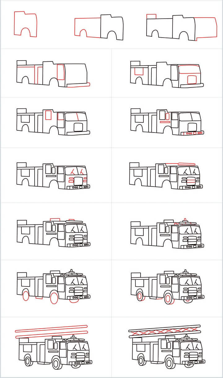 Desenhos de Fire truck idea (9)