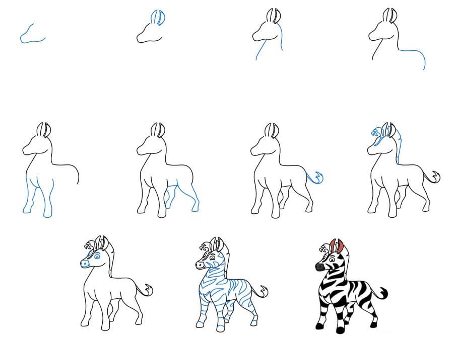 Desenhos de Forte como uma zebra