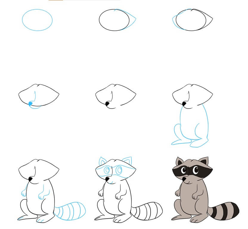 Desenhos de Guaxinim Livre
