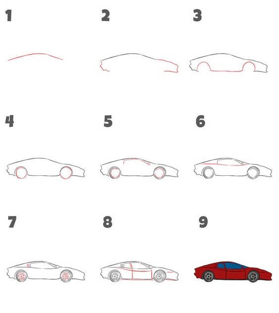 Desenhos de Ferrari