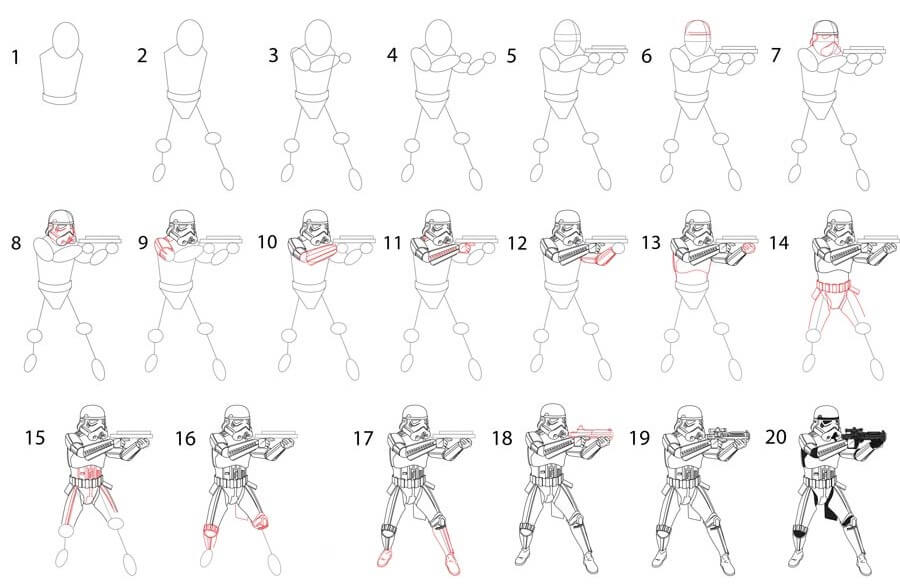 Desenhos de Imagem de Stormtrooper