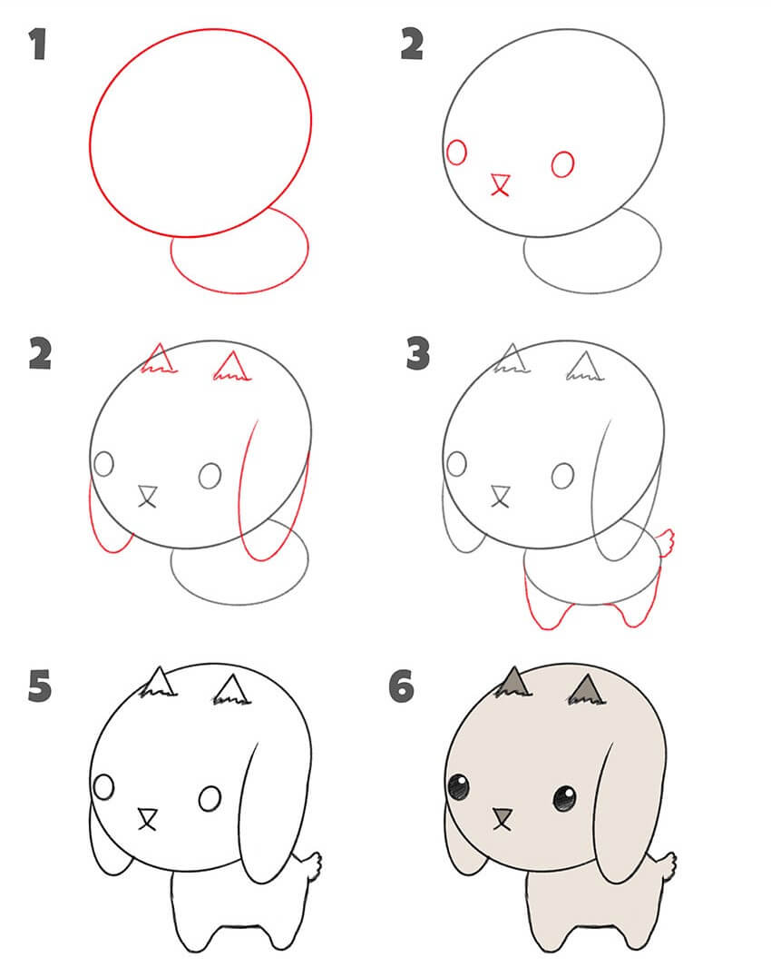 Desenhos de Imagem de um filhote de cabra