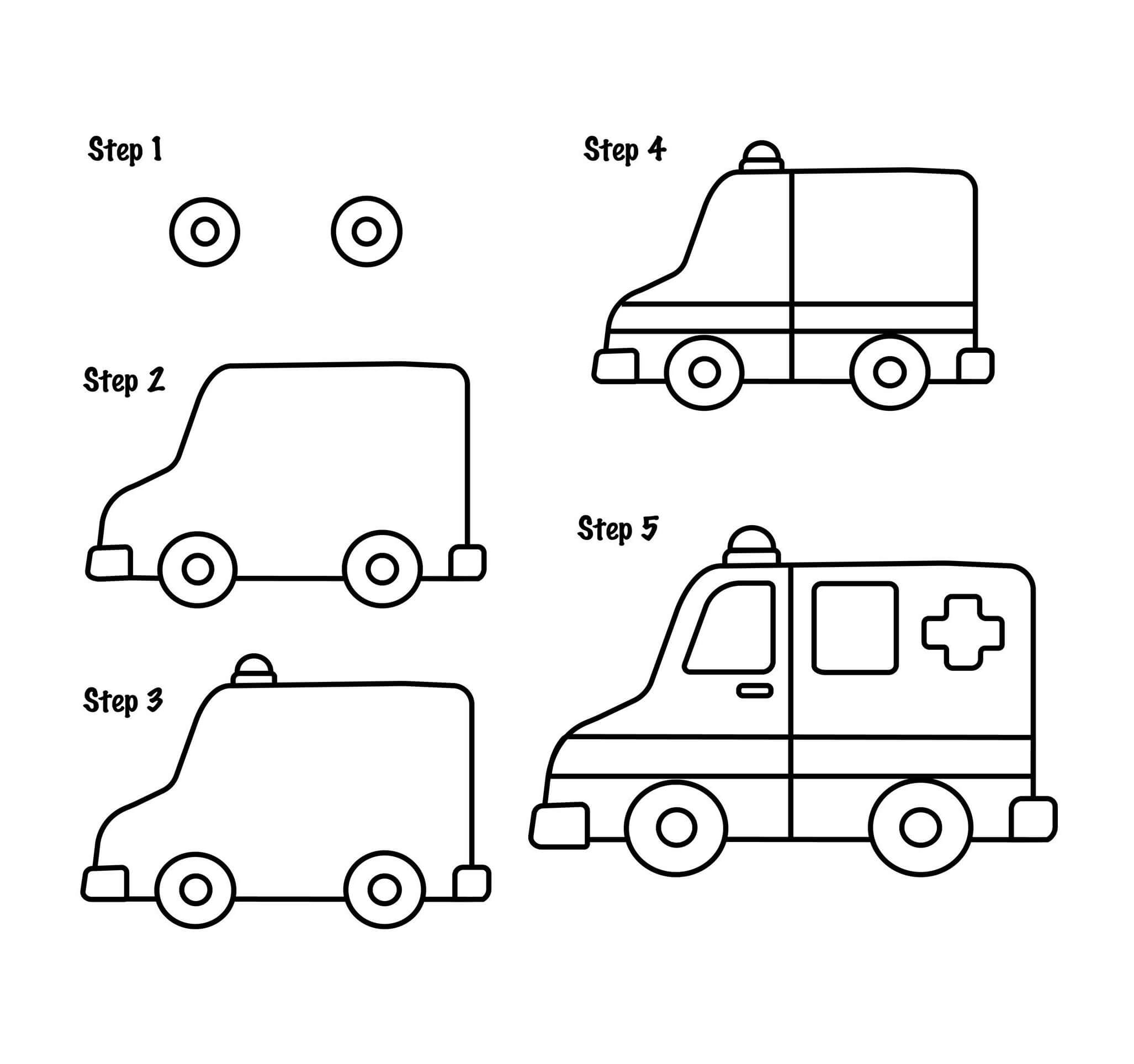 Desenhos de Imagem gratuita de ambulância