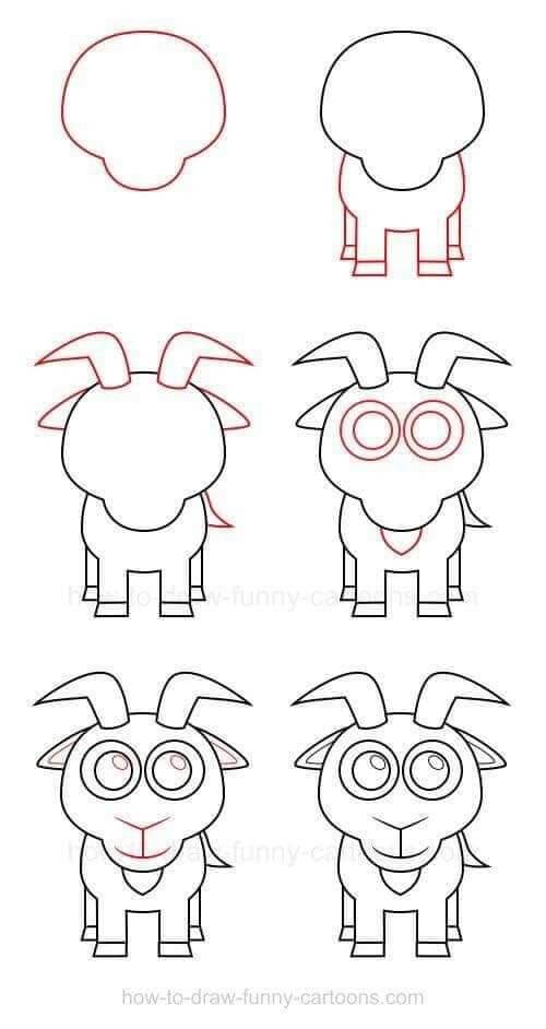 Desenhos de Imagem gratuita de cabra