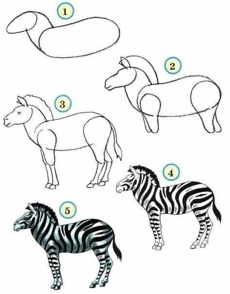 Desenhos de Imagem gratuita de zebra