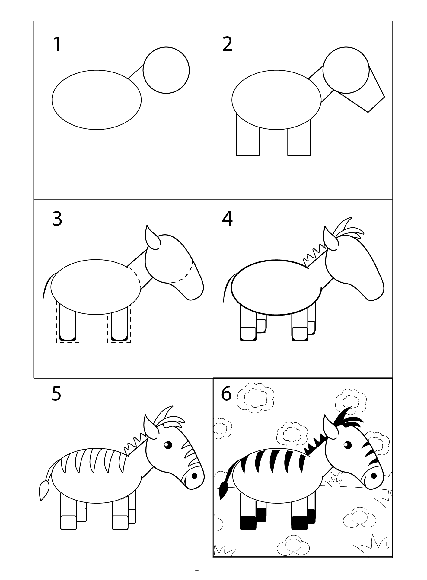 Desenhos de Imagem gratuita zebra