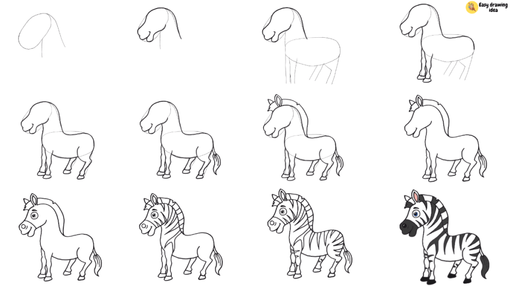Desenhos de Imagem zebra gratuita
