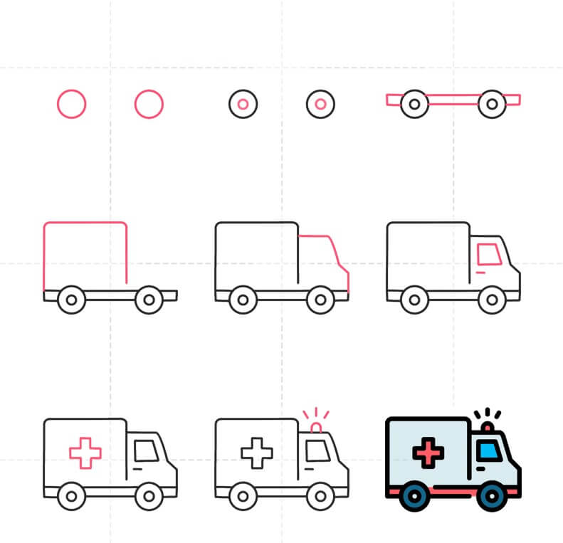 Desenhos de Ambulância