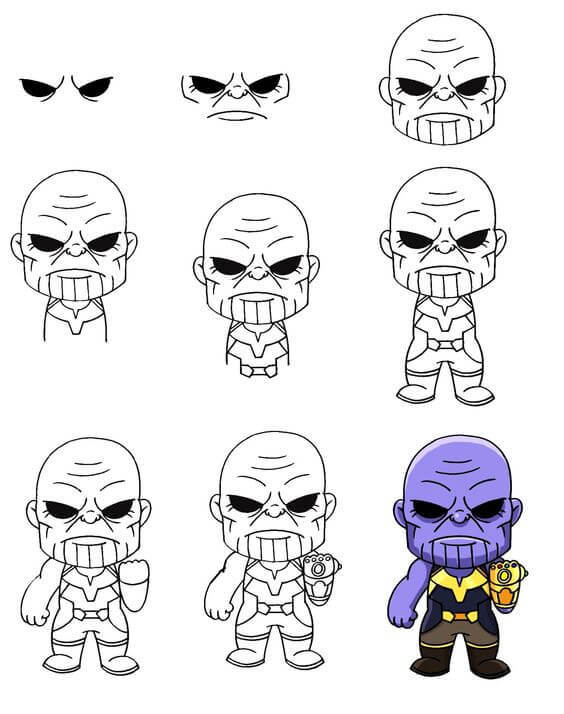 Desenhos de Pequeno Thanos