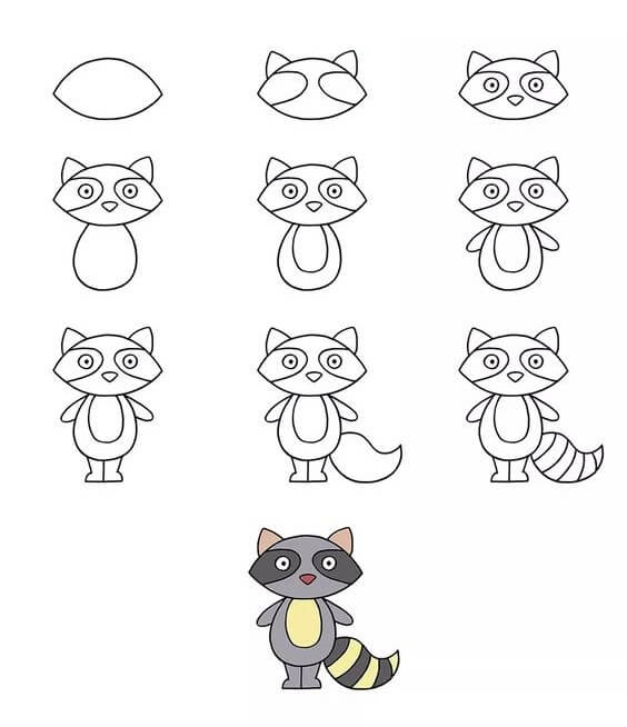 Desenhos de Raccoon idea (16)