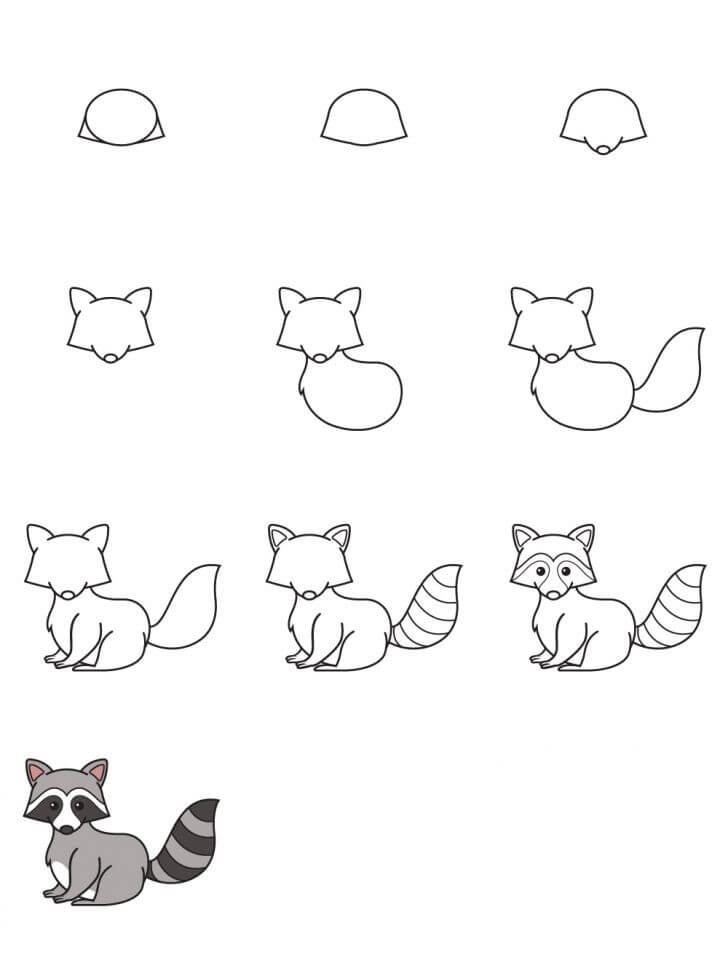 Desenhos de Raccoon idea (22)