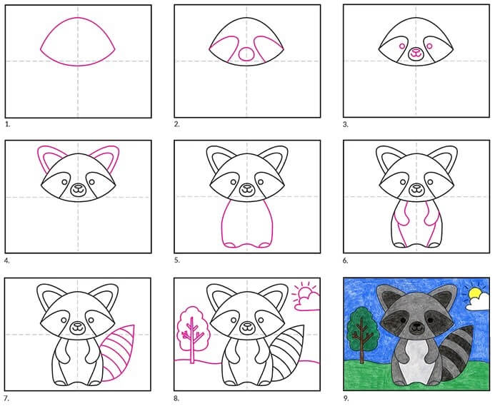 Desenhos de Raccoon idea (24)